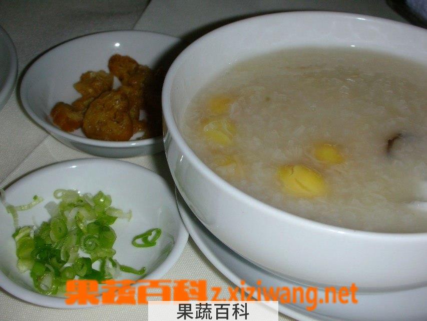 果蔬百科瑶柱白果粥