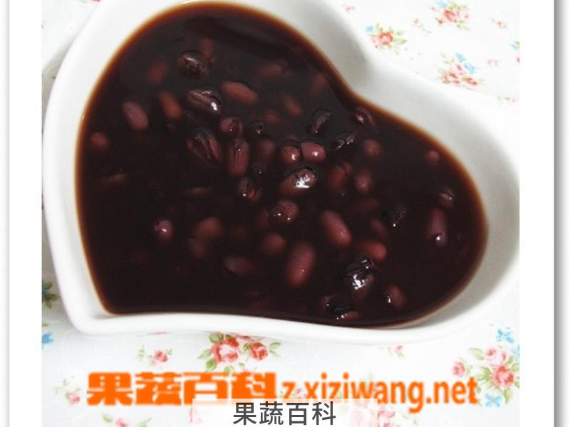 果蔬百科红豆紫米粥