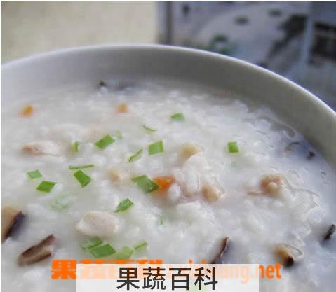 果蔬百科香菇鸡腿粥