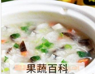 果蔬百科香菇鸡肉粥