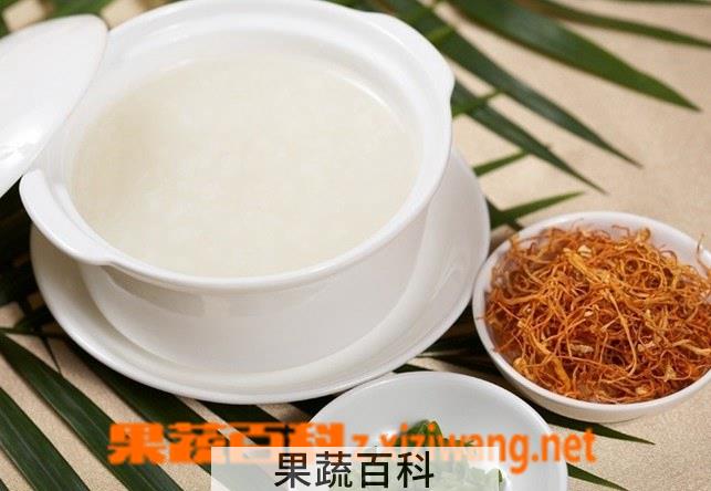 果蔬百科冬虫夏草粥