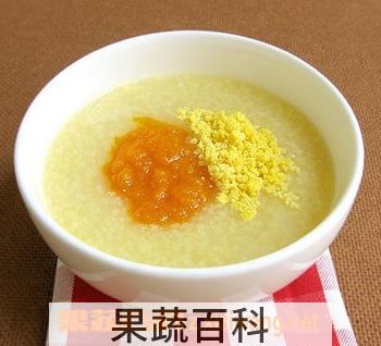 果蔬百科蛋黄南瓜小米粥