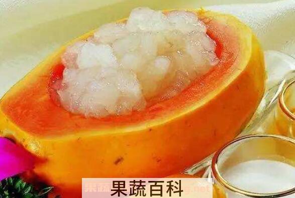 木瓜炖雪蛤的功效与作用及做法