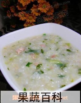 果蔬百科鸡肉青菜粥