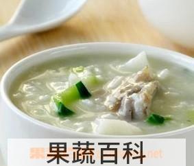 果蔬百科猪骨滚生粥
