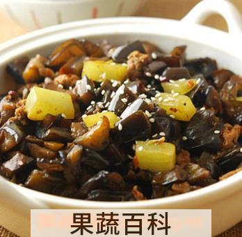 果蔬百科肉末茄丁煲