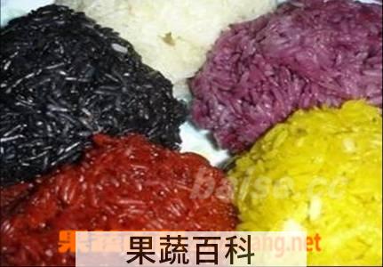 果蔬百科五彩饭