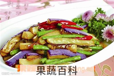 果蔬百科豆角烧茄子