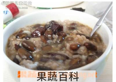 果蔬百科黑豆糯米粥