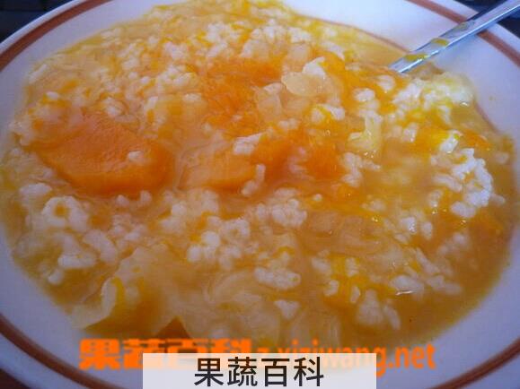 果蔬百科银耳南瓜粥
