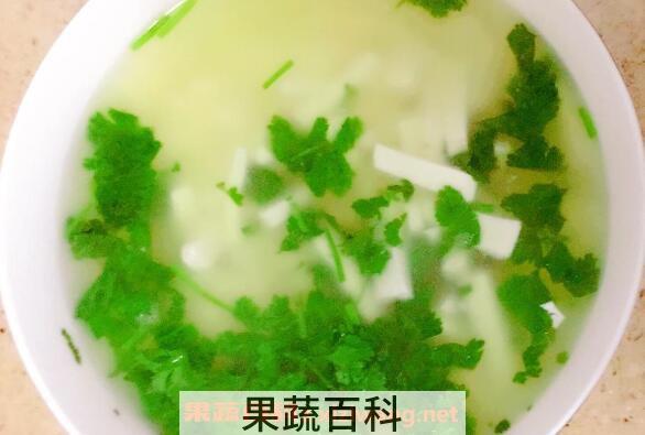 香菜汤的功效与作用