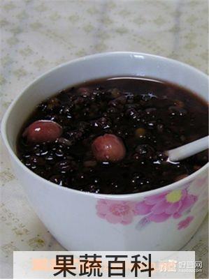 果蔬百科黑米薏米红豆粥材料和做法