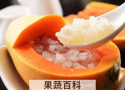 木瓜炖雪蛤的功效与作用