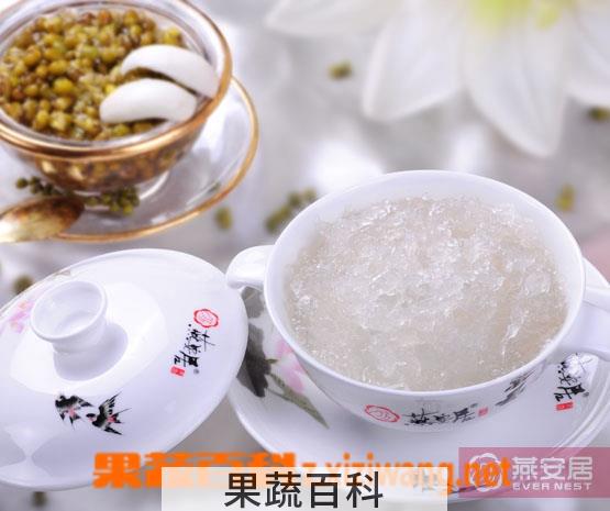 果蔬百科绿豆百合燕窝粥