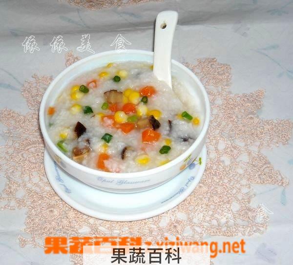 果蔬百科香菇胡萝卜粥的做法