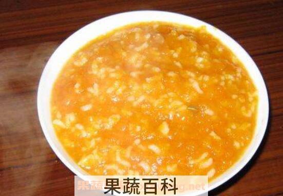 南瓜稀饭的功效和作用