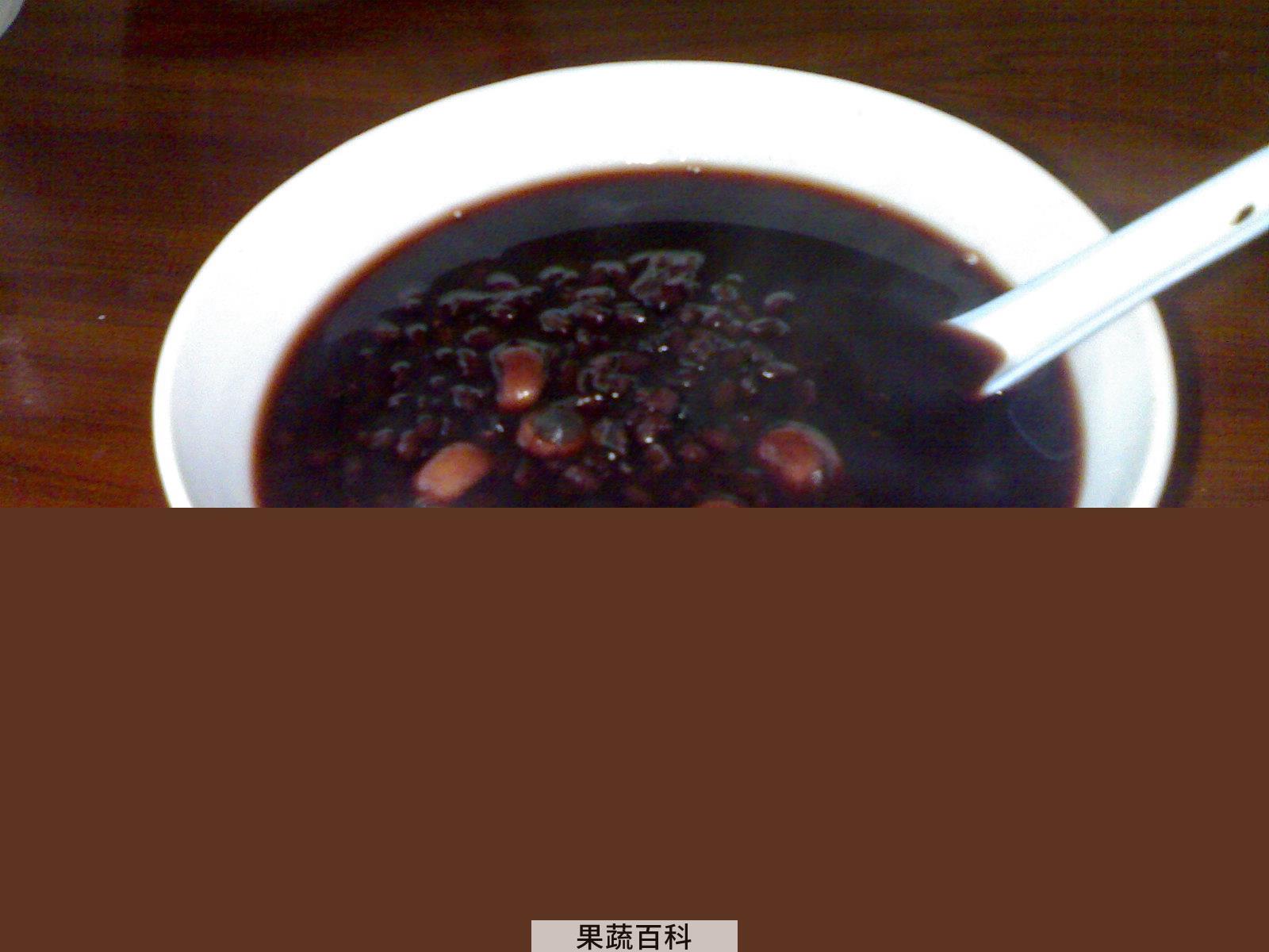 果蔬百科血糯米黑米粥的做法