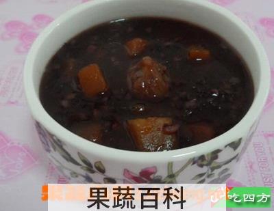 果蔬百科无花果红薯血糯米粥的做法