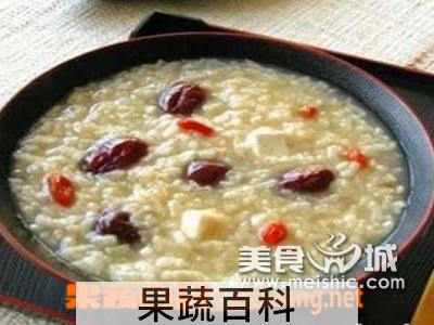果蔬百科花生杏仁粥的做法