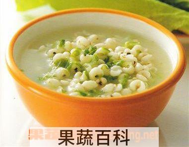 果蔬百科薏米杏仁粥