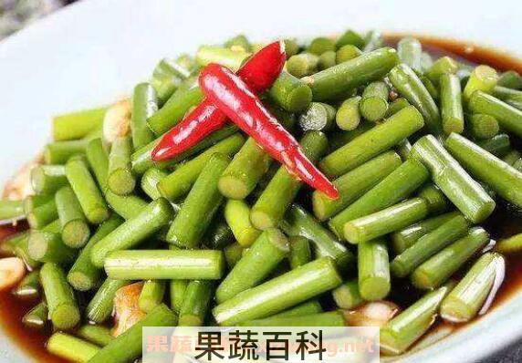 腌制好的蒜苔怎么吃 腌制的干蒜苔怎么吃