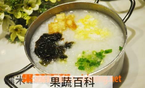 果蔬百科紫菜蛋花粥的功效