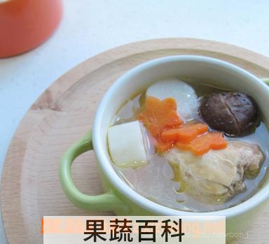 果蔬百科胡萝卜香菇柴鸡粥的做法