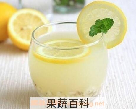 柠檬水的功效与副作用