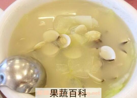 白贝冬瓜汤的功效与作用
