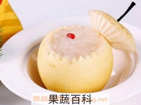 白糖蒸梨的功效与作用
