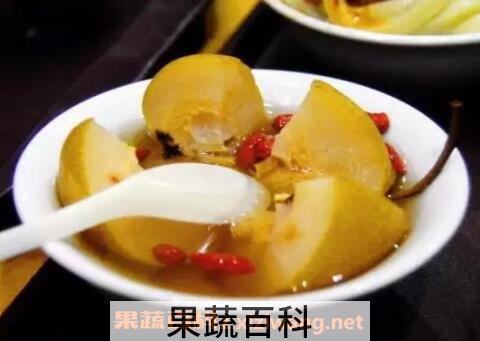 白糖蒸梨的功效与作用