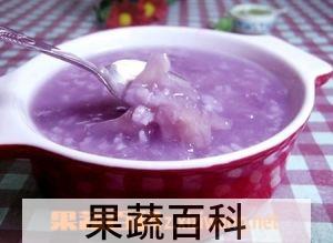 果蔬百科 红豆紫薯粥 
