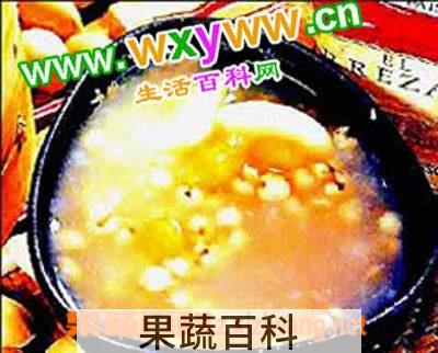 果蔬百科糯米桑叶粥