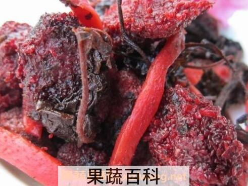 紫苏杨梅干的制作方法