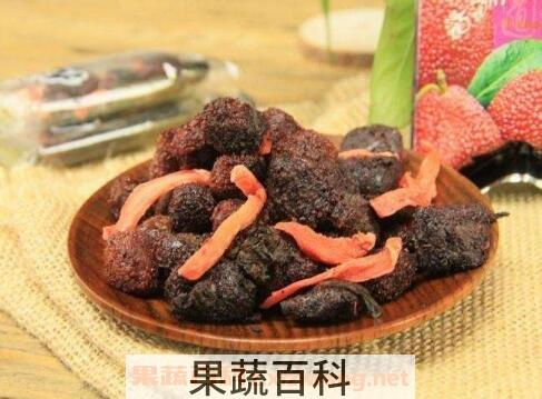 紫苏杨梅干的制作方法