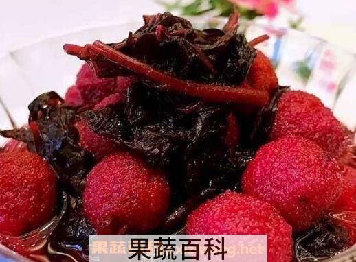 紫苏杨梅做法及保存时间
