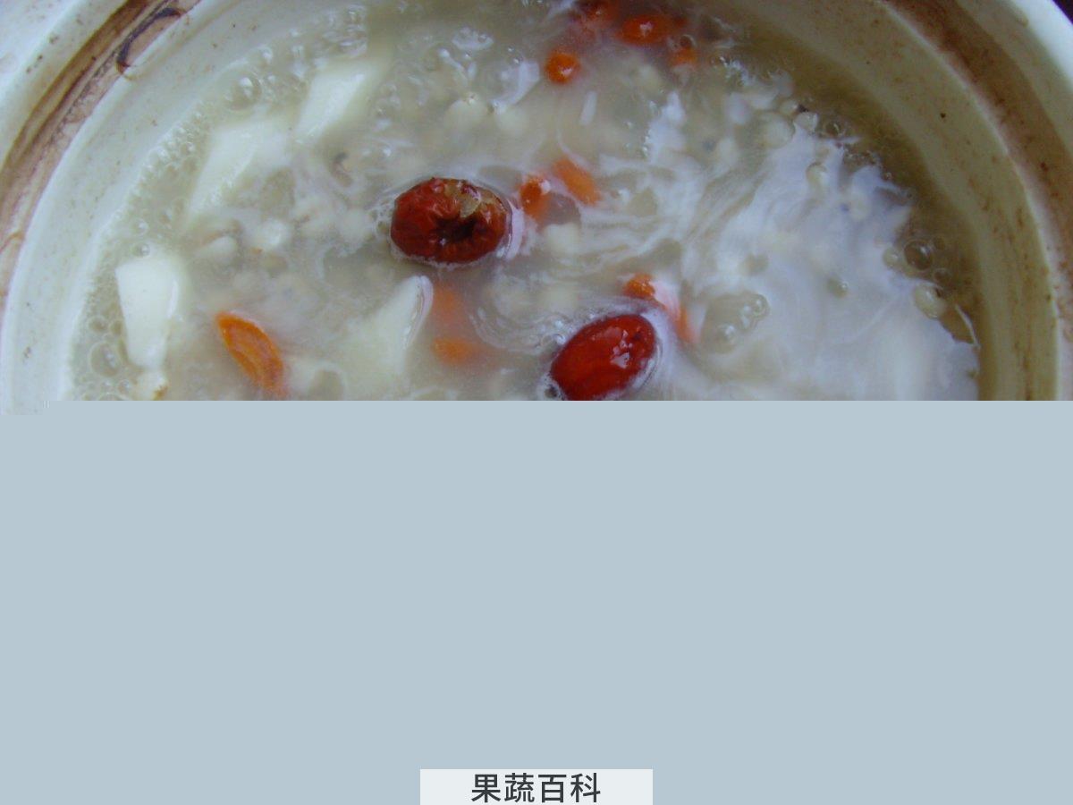 果蔬百科小米山药红枣粥