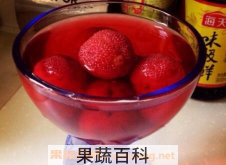 自制杨梅汁的功效与作用