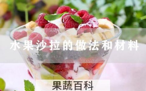 水果沙拉的做法和材料