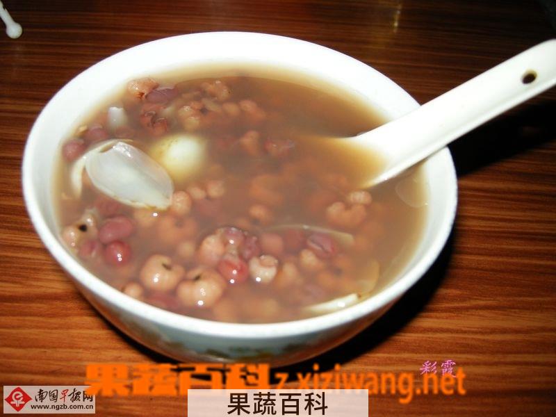 果蔬百科红豆薏米百合粥