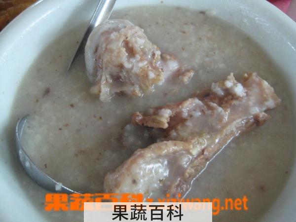 果蔬百科咸骨粥的做法