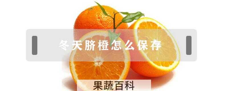 冬天脐橙怎么保存