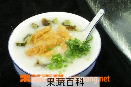 果蔬百科鹅肉粥的做法