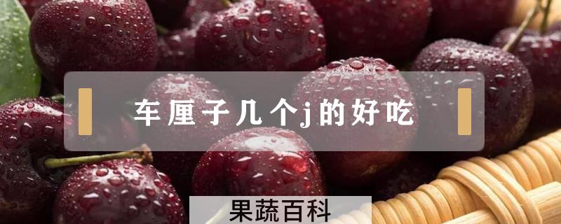 车厘子几个j的好吃