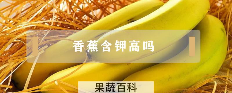 香蕉含钾高吗