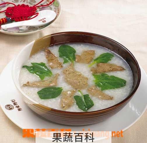 果蔬百科羊肝粥的做法