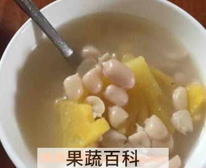 花生菠萝汤的功效与作用