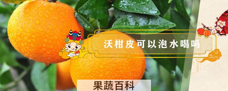 沃柑皮可以泡水喝吗