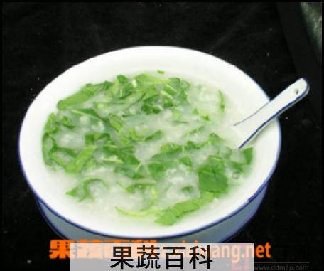 果蔬百科葵菜粥