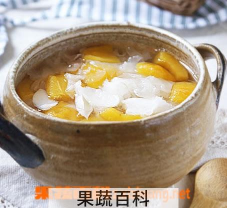果蔬百科枇杷百合雪耳羹